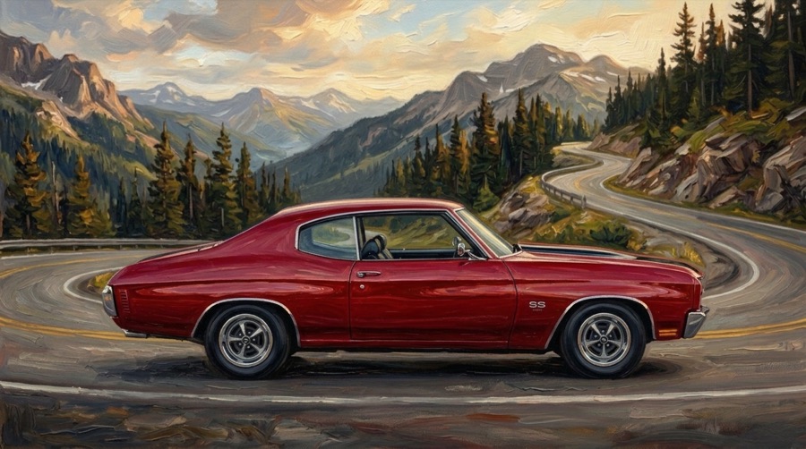 1970 Chevrolet Chevelle SS, drawn